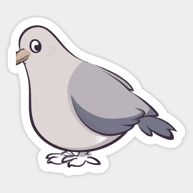 Cute Pigeon Drawing Sticker by Play Zoo